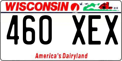 WI license plate 460XEX