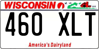 WI license plate 460XLT