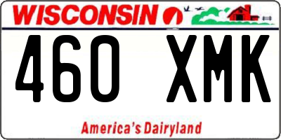 WI license plate 460XMK