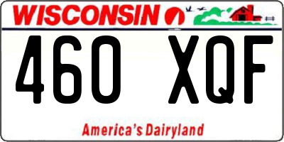 WI license plate 460XQF