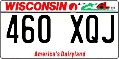 WI license plate 460XQJ