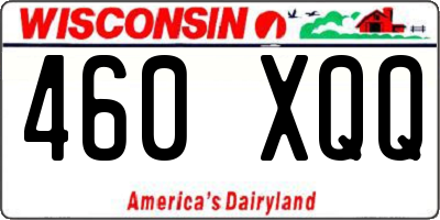 WI license plate 460XQQ