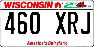 WI license plate 460XRJ