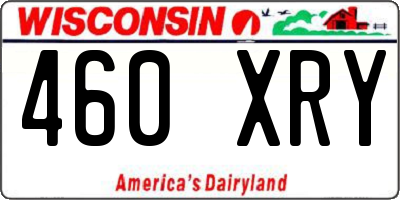 WI license plate 460XRY