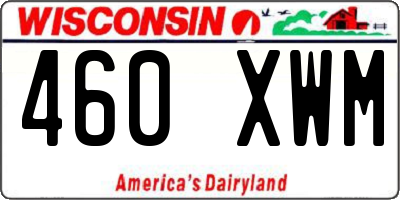 WI license plate 460XWM