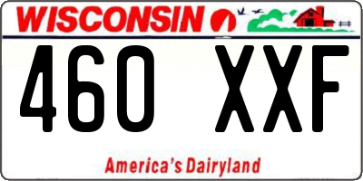 WI license plate 460XXF