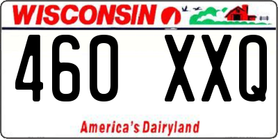 WI license plate 460XXQ