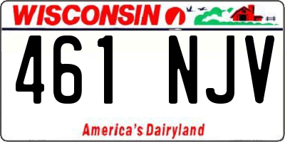 WI license plate 461NJV