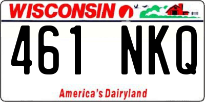 WI license plate 461NKQ