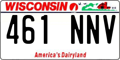 WI license plate 461NNV