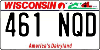WI license plate 461NQD