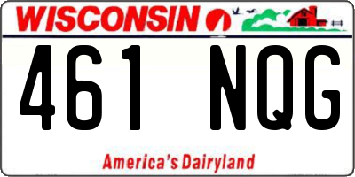 WI license plate 461NQG