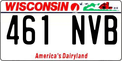WI license plate 461NVB