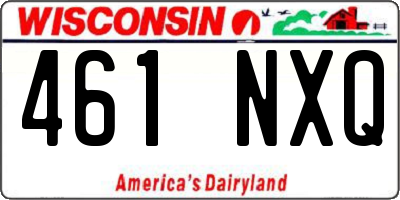 WI license plate 461NXQ