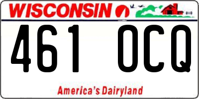 WI license plate 461OCQ