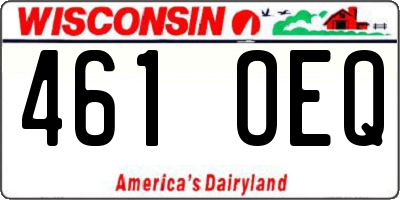 WI license plate 461OEQ