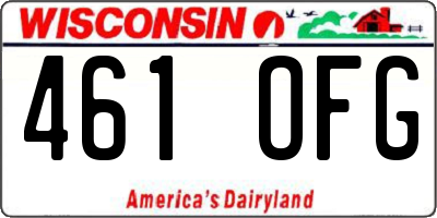 WI license plate 461OFG