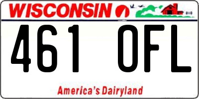 WI license plate 461OFL