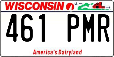 WI license plate 461PMR