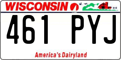WI license plate 461PYJ