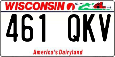 WI license plate 461QKV