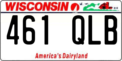 WI license plate 461QLB