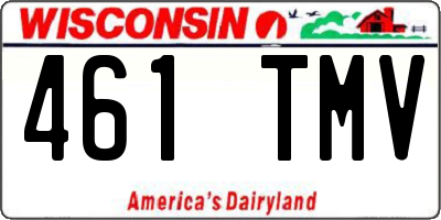 WI license plate 461TMV