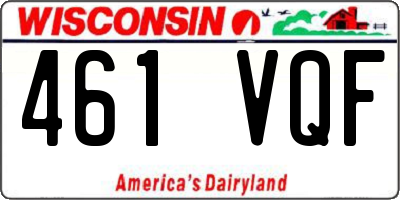 WI license plate 461VQF