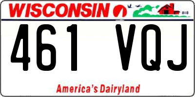 WI license plate 461VQJ