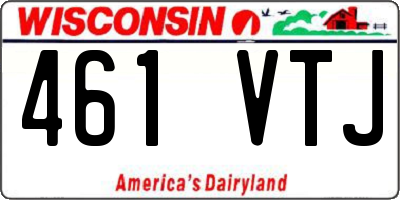WI license plate 461VTJ