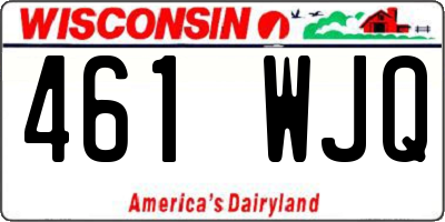WI license plate 461WJQ