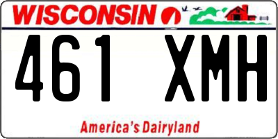 WI license plate 461XMH