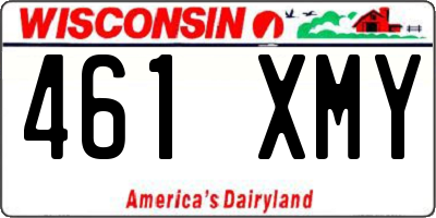 WI license plate 461XMY