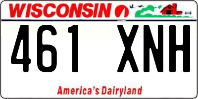 WI license plate 461XNH