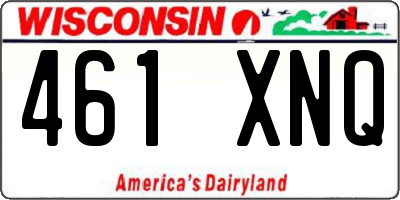 WI license plate 461XNQ