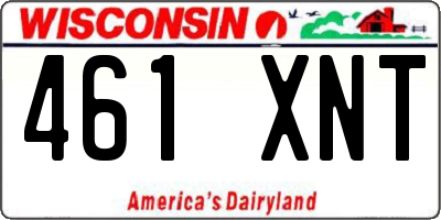 WI license plate 461XNT
