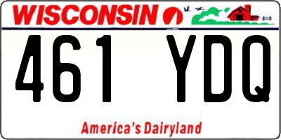 WI license plate 461YDQ