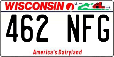 WI license plate 462NFG