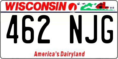 WI license plate 462NJG
