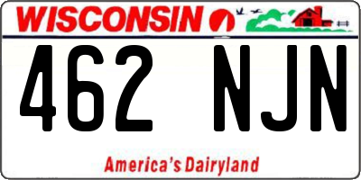 WI license plate 462NJN
