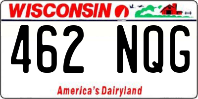 WI license plate 462NQG