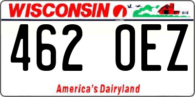 WI license plate 462OEZ