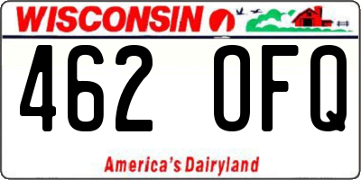 WI license plate 462OFQ