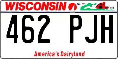 WI license plate 462PJH