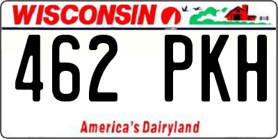 WI license plate 462PKH