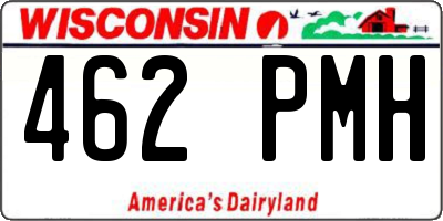WI license plate 462PMH