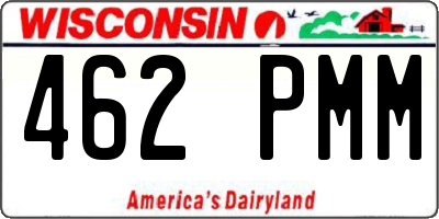 WI license plate 462PMM