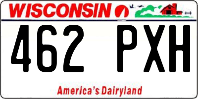 WI license plate 462PXH