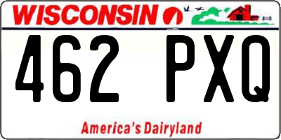WI license plate 462PXQ