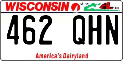 WI license plate 462QHN